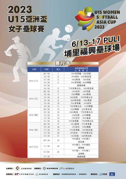 賽程表